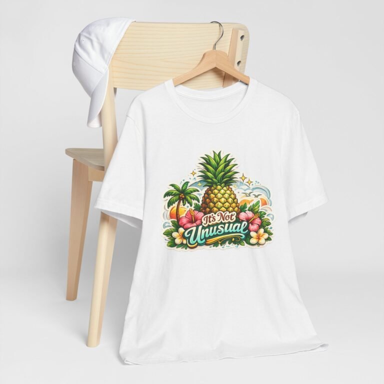 Pineapple Floral "It's Not Unusual" Graphic Tee