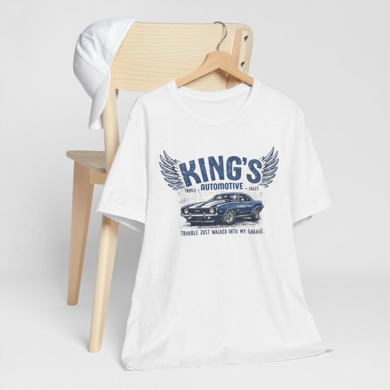 King's Automotive Tee | Vintage Car Repair Garage T‑Shirt