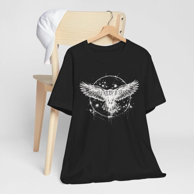 Raven Wings Graphic Tee | "You Keep A Secret" Gothic Bird Shirt