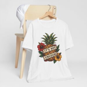 Pineapple Tattoo Tee | "It's Not Unusual" Retro Tropical Graphic T-Shirt
